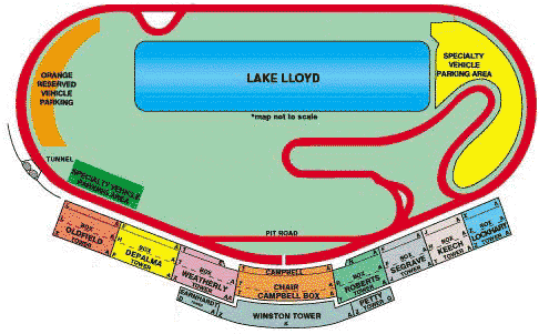 Daytona Speedway seating chart