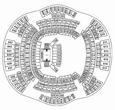 Louisiana Superdome seating chart